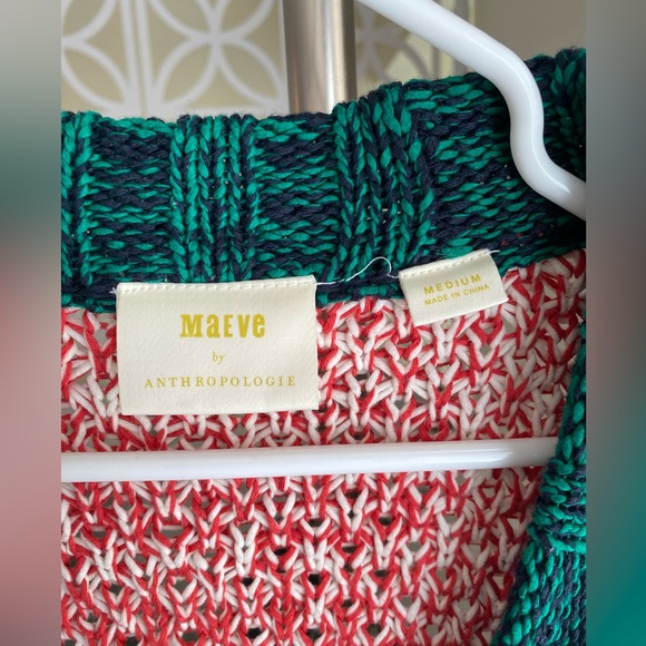 NWOT | Anthropologie | Maeve | Harmony Knit Cardigan | Botton Down | Striped | M - Picture 6 of 10